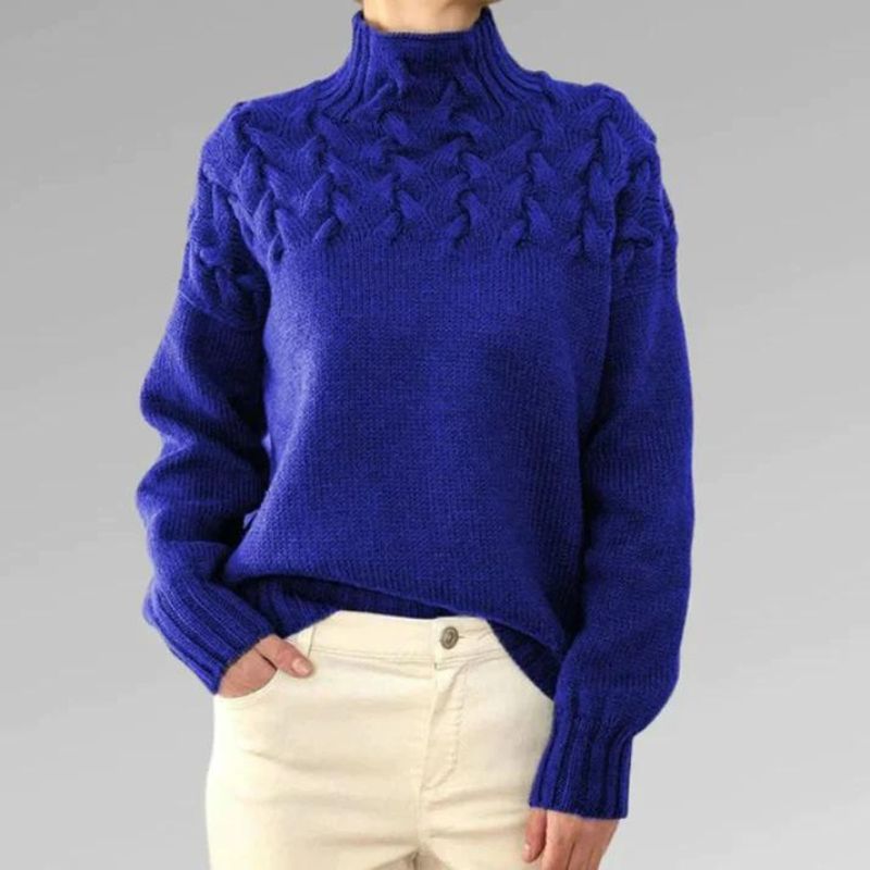 Paulina – Elegantní svetr s vysokým límcem