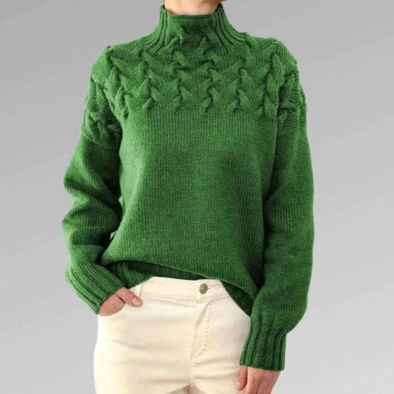 Paulina – Elegantní svetr s vysokým límcem