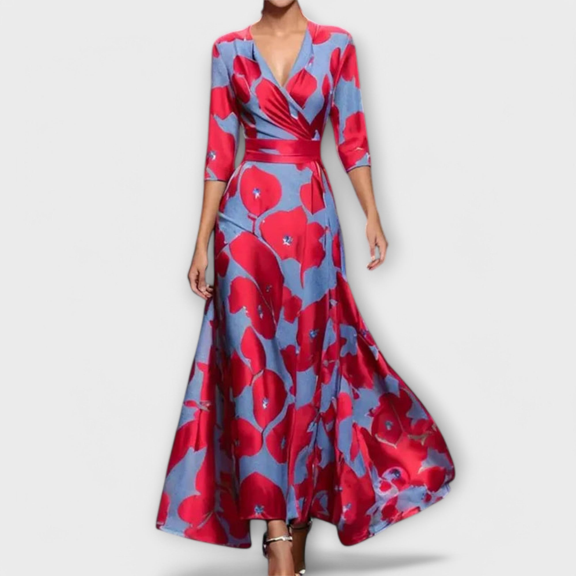 Charlotte - Elegant Ærmer Design Kjole til Damer
