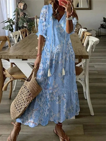 Christina | Boho Kjole der Elegantly Camouflerer din Mave