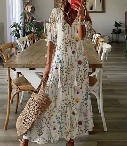 Christina | Boho Kjole der Elegantly Camouflerer din Mave